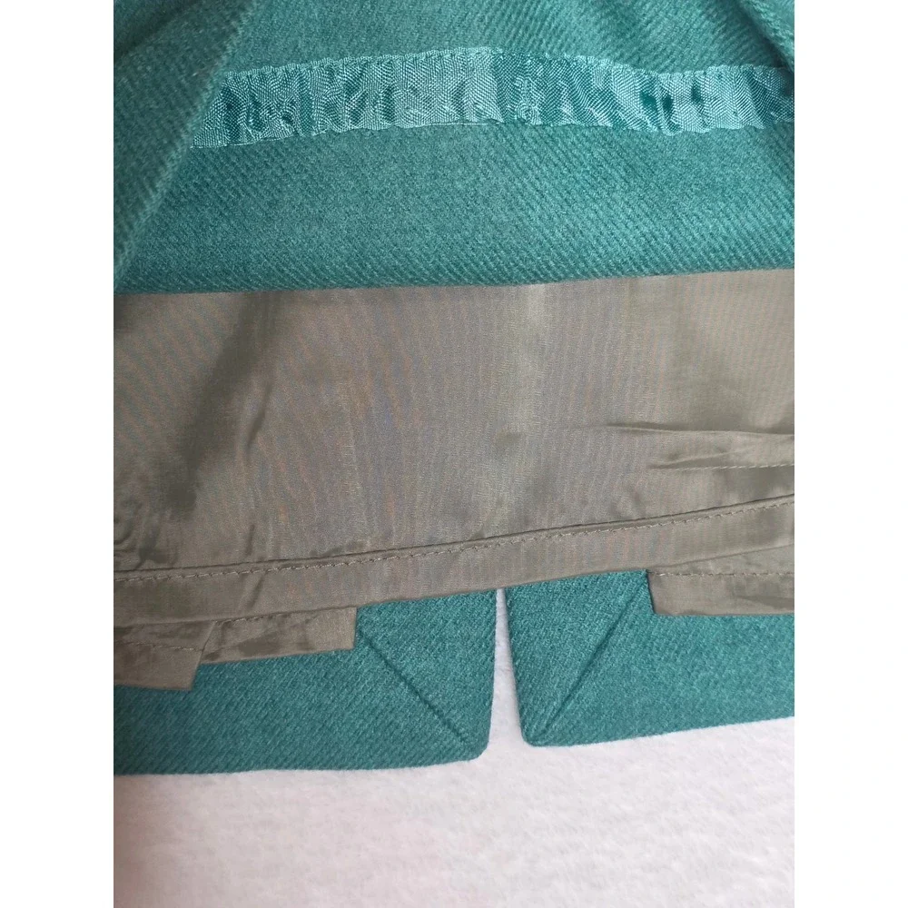 J.Crew No. 2 Pencil Skirt 100% Wool Teal Green Petite 2 Professional Office Wear